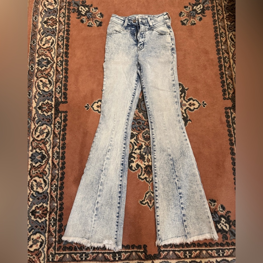 KanCan Acid Wash Flare Jean